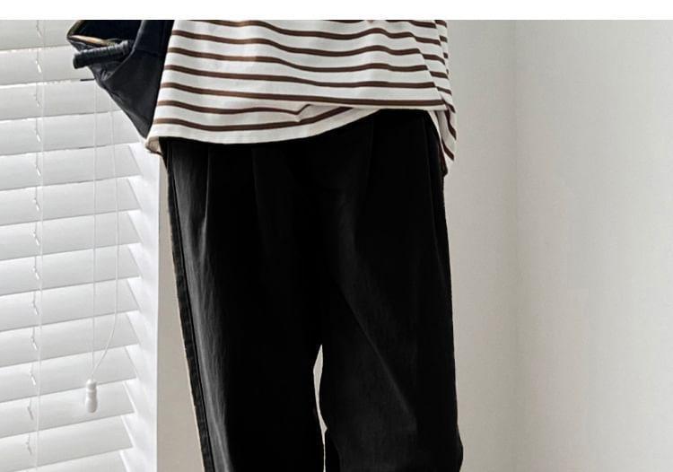 Maternity Plain Straight Leg Pants Product Image