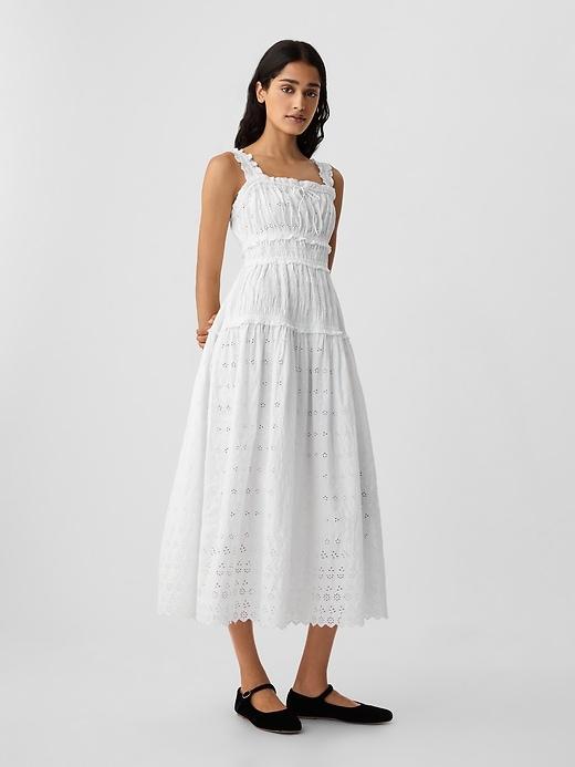 Gap × DÔEN Eyelet Midi Dress Product Image