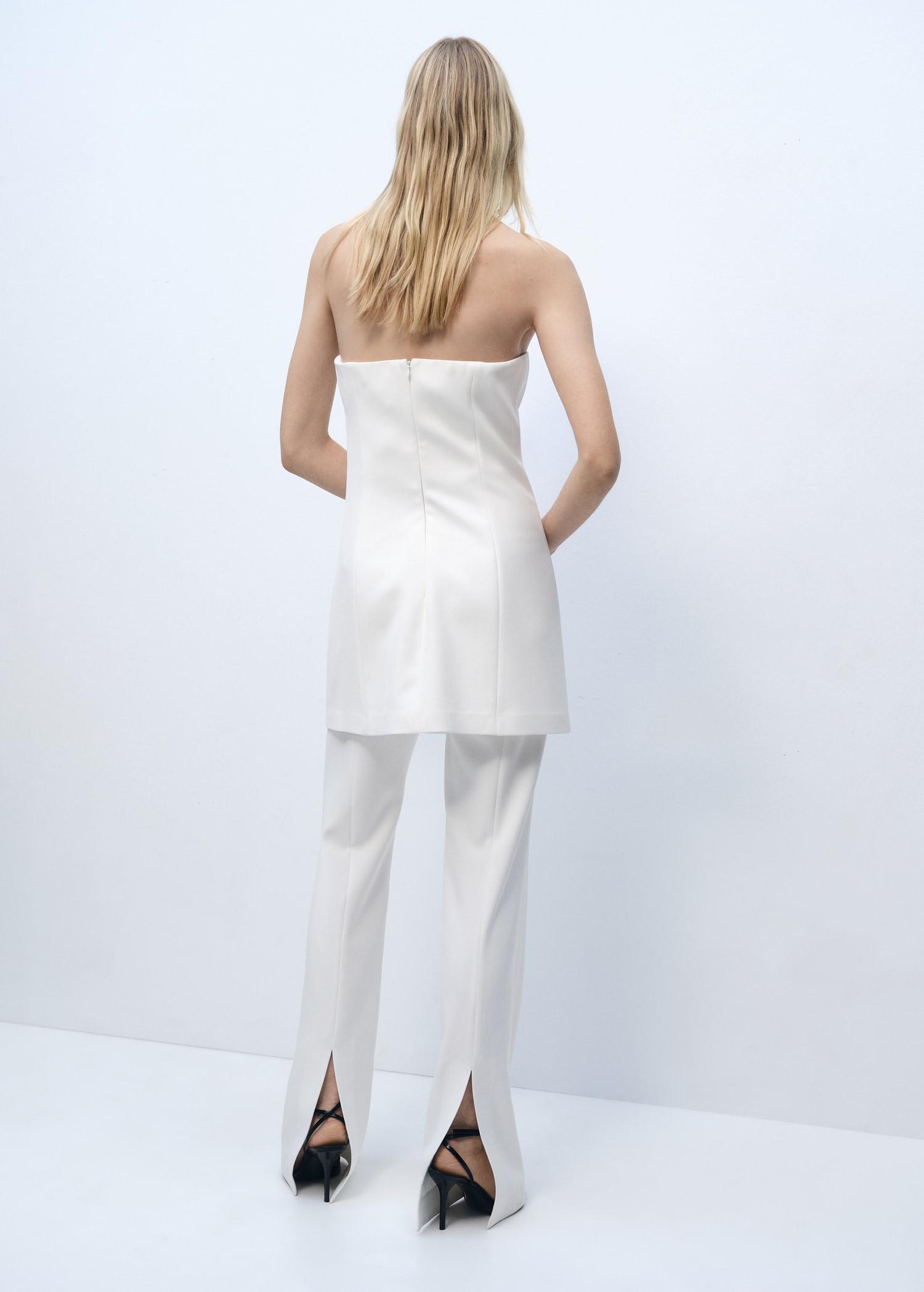 Combined strapless jumpsuit - Women | MANGO USA Product Image