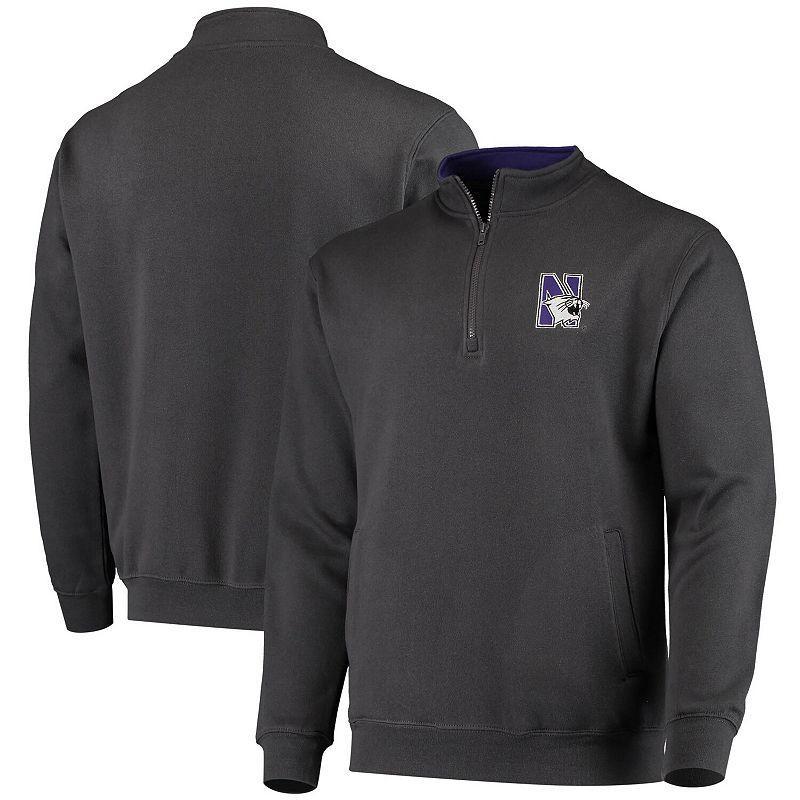 Men's Colosseum Charcoal Northwestern Wildcats Tortugas Logo Quarter-Zip Jacket, Size: Large Product Image