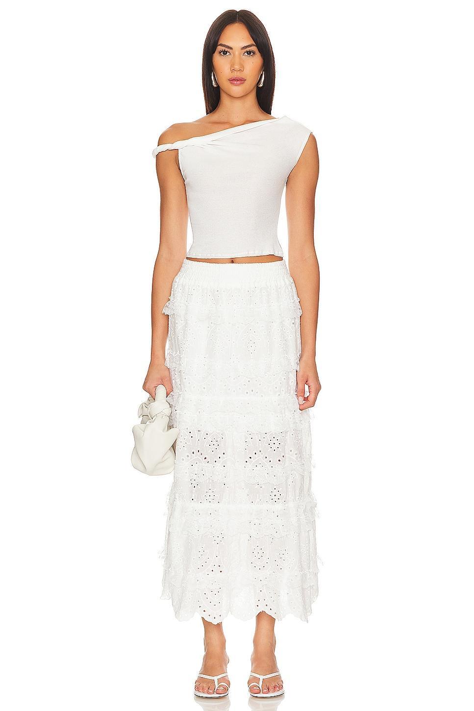 Charm Maxi Skirt Line & Dot Product Image