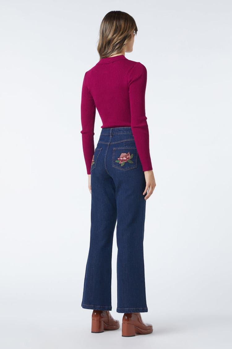 Josie Embroidered Jean Product Image