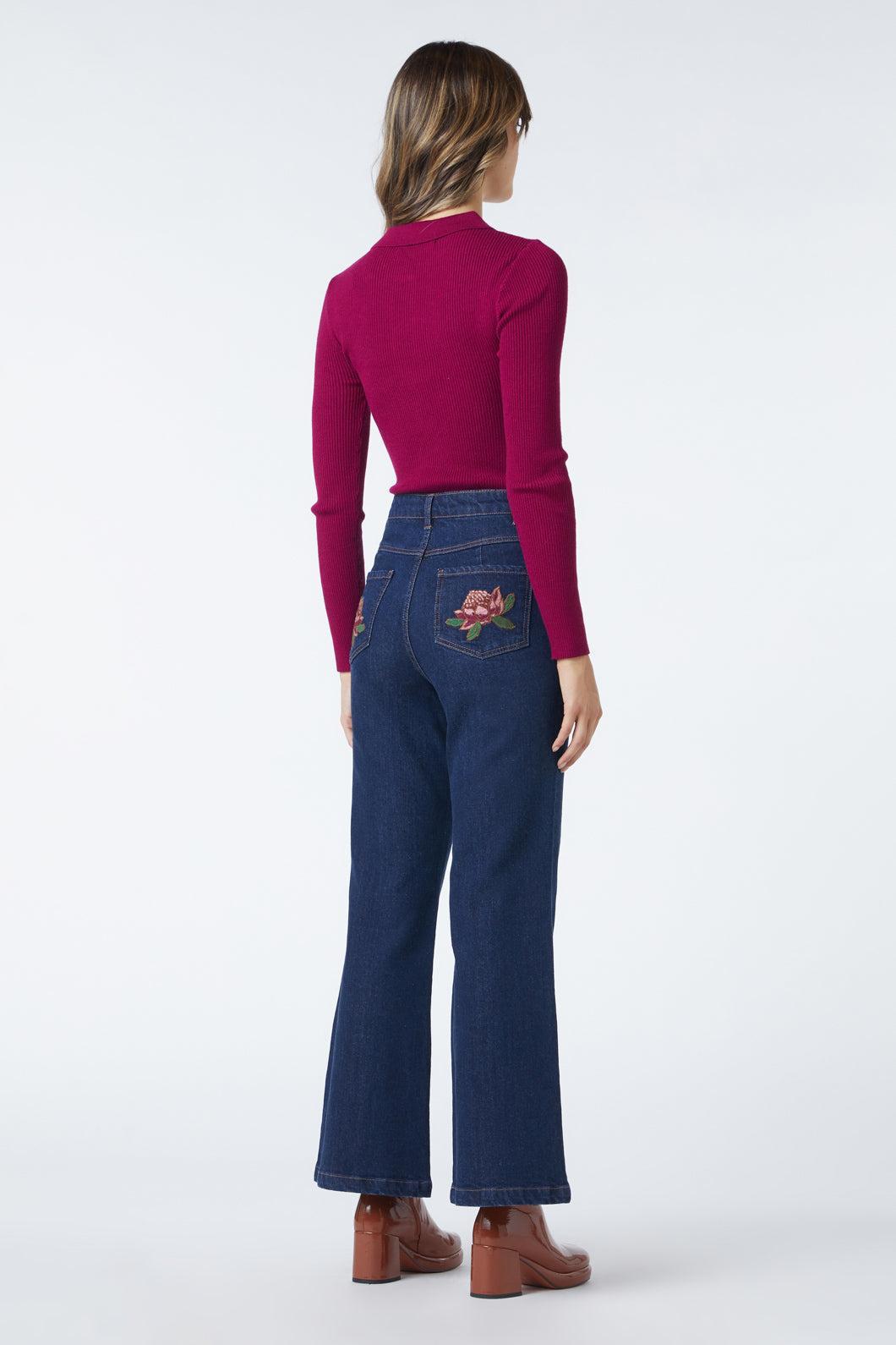 Josie Embroidered Jean Product Image