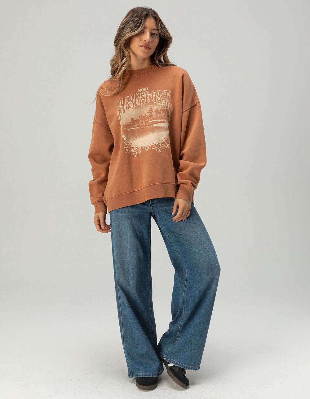 ROXY Lineup Womens Oversized Crewneck Sweatshirt Product Image