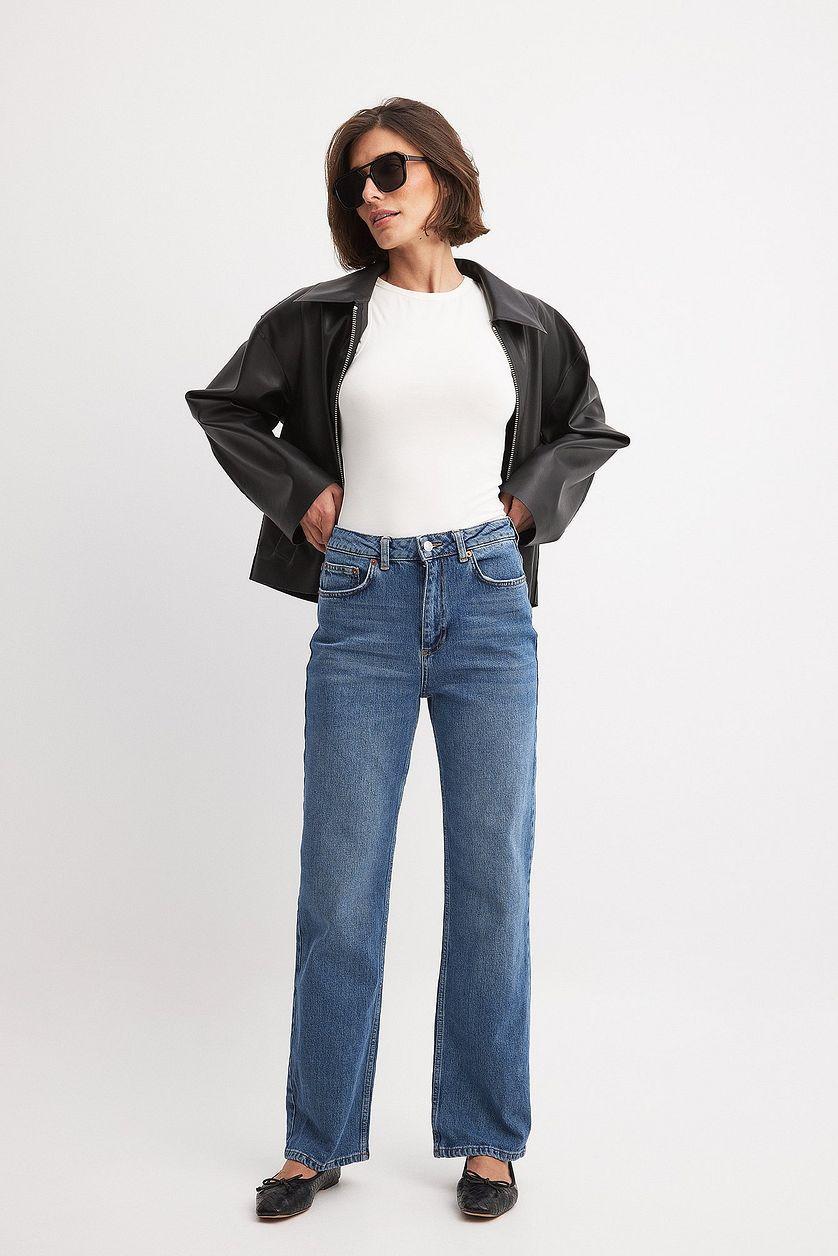 Straight High Waist Jeans Product Image
