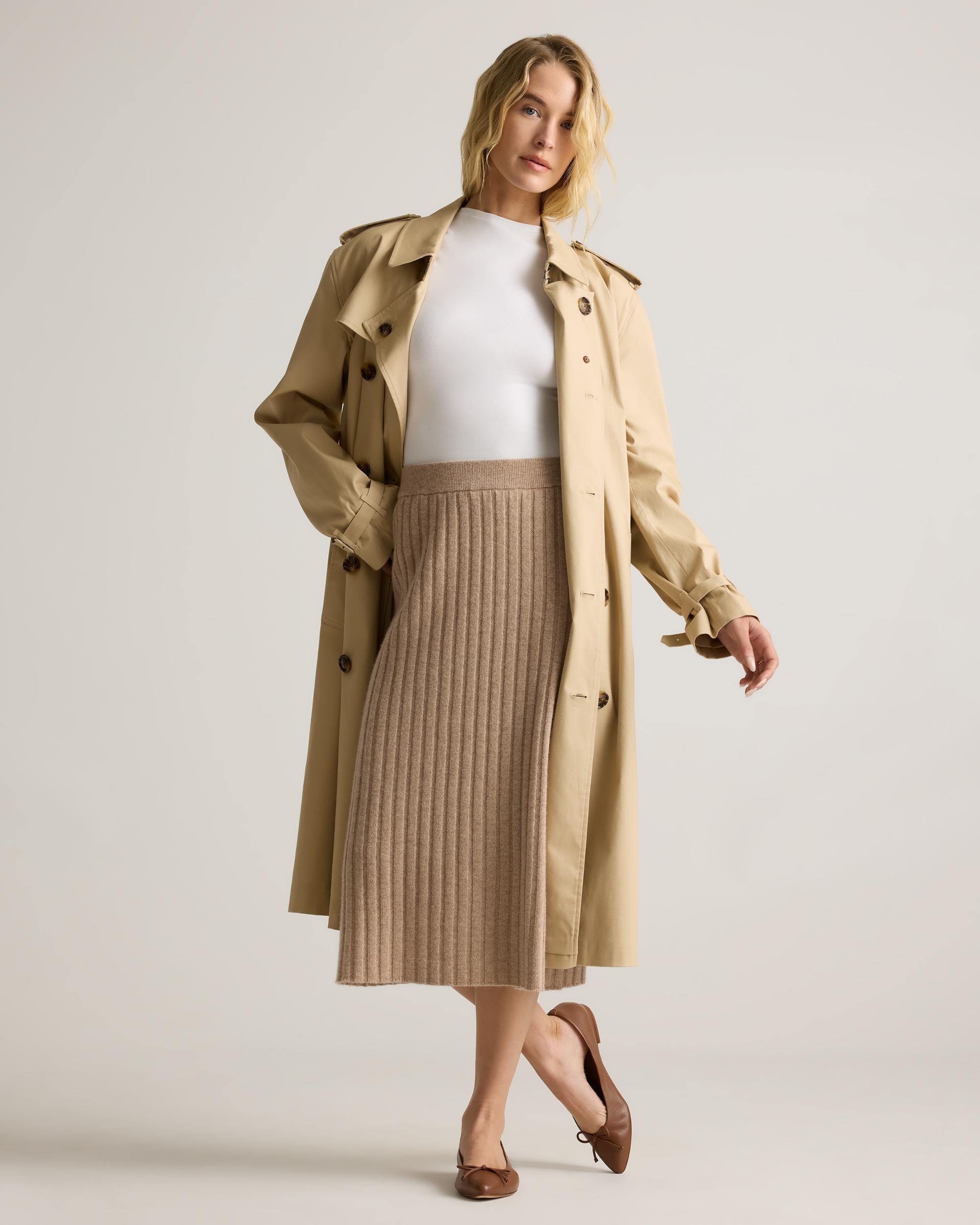 Quince | Women's Mongolian Cashmere Midi Skirt Product Image