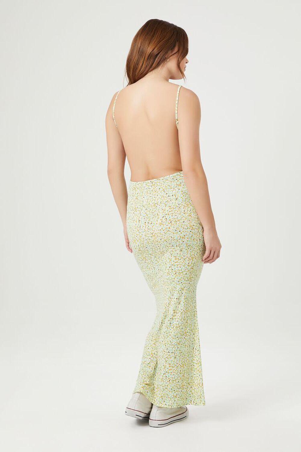 Speckled Print Open-Back Maxi Dress | Forever 21 Product Image