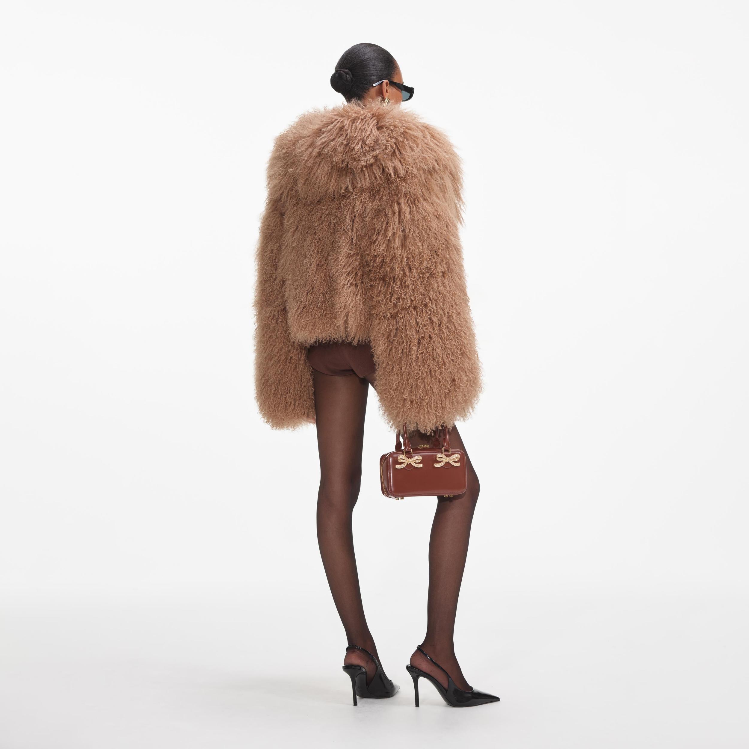 Brown Shearling Jacket Product Image