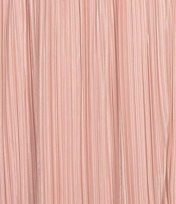 Lulus Majestic Strapless Cut-out Satin Plisse Long Dress Product Image