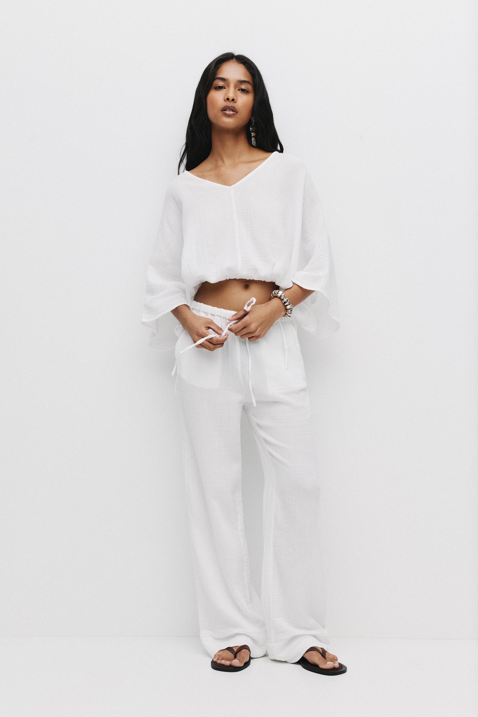 Textured rustic blouse Product Image
