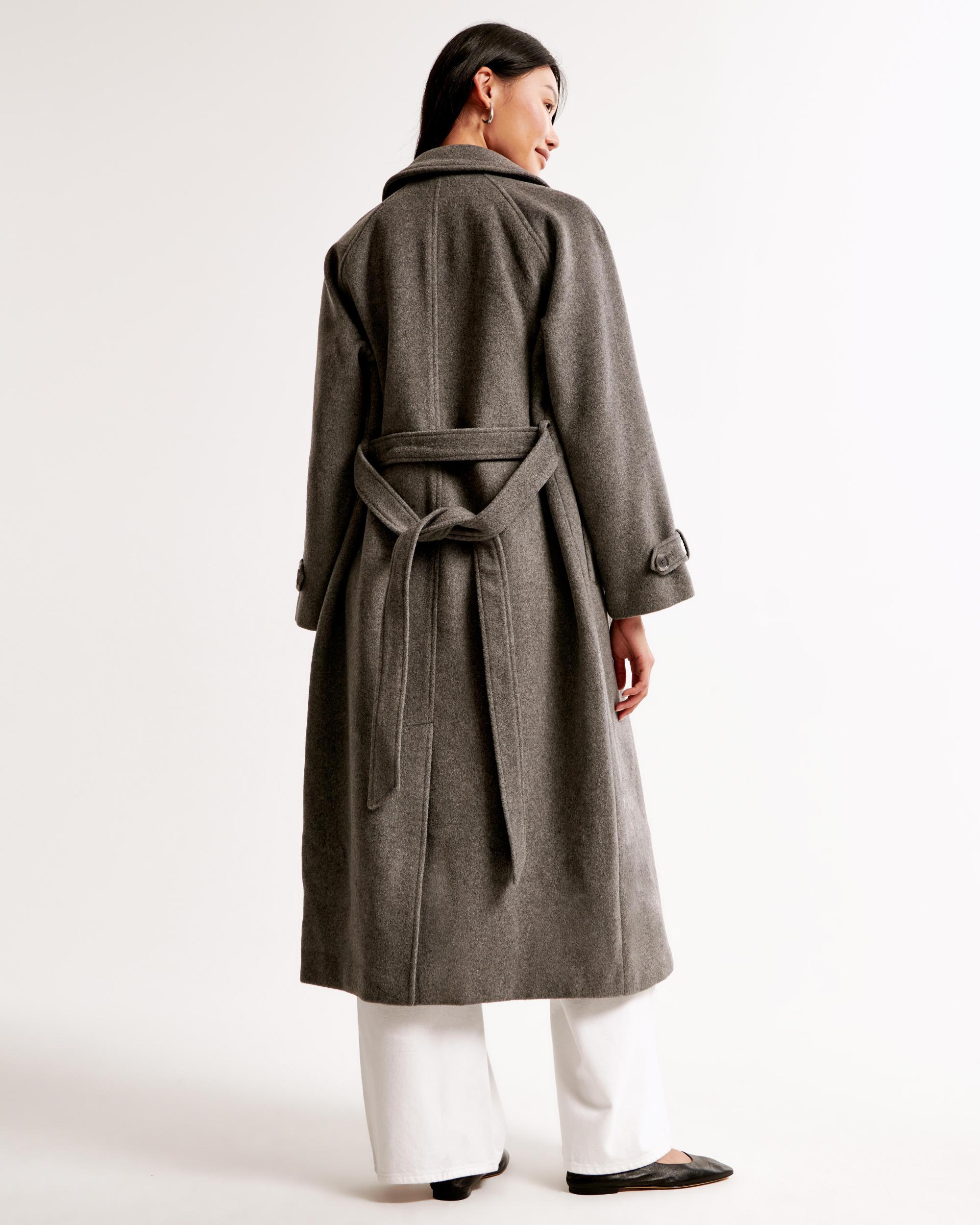 Wool-Blend Trench Coat Product Image
