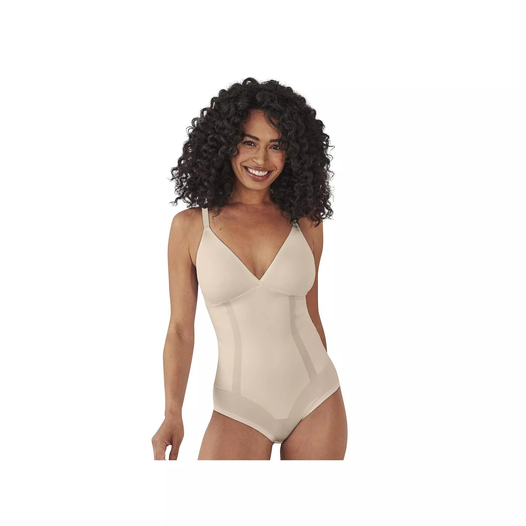 Bali Ultimate Smoothing Firm Control Shapewear Bodysuit S105, Women's, Size: XXL, Black Product Image