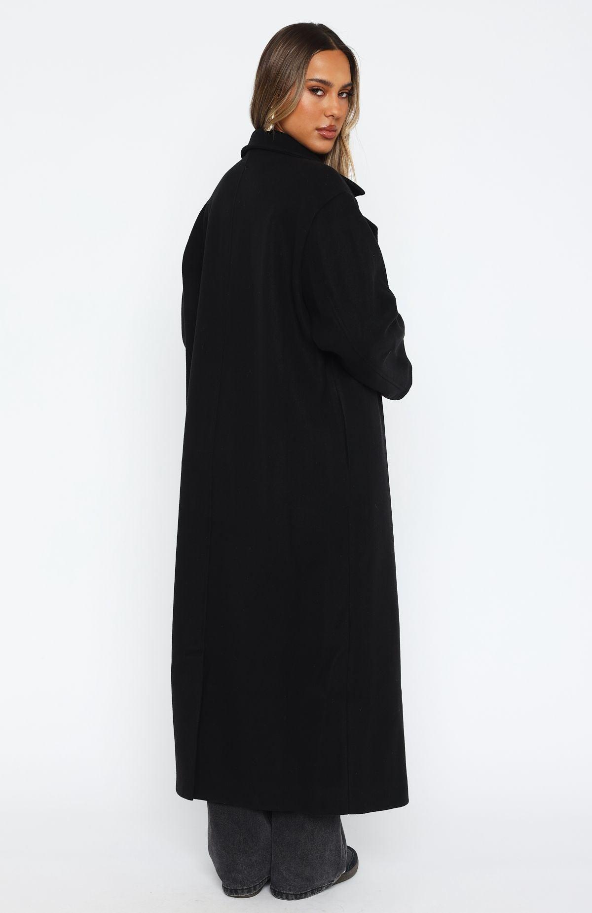 Modern Edge Oversized Coat Black Product Image