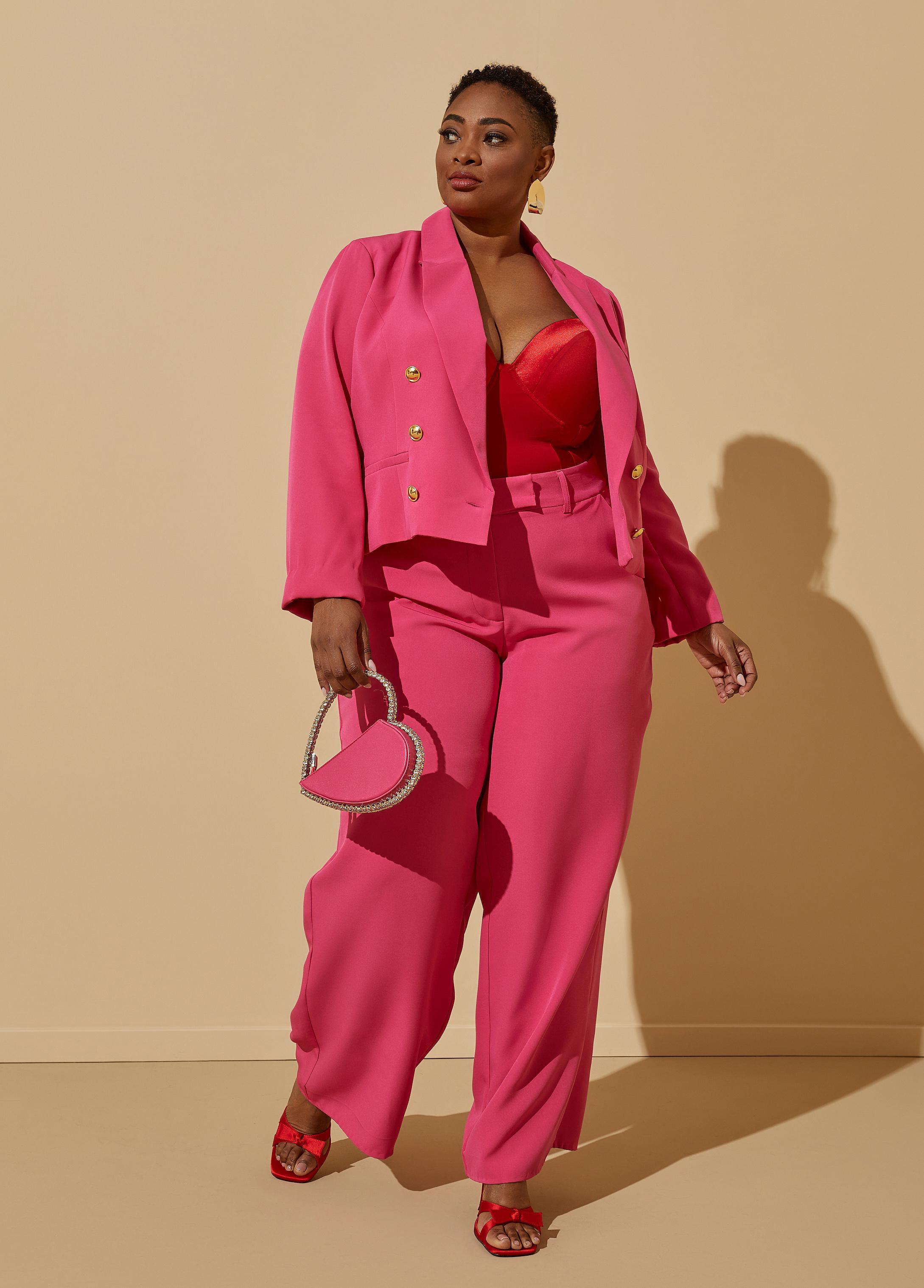 Double Breasted Cropped Blazer Product Image