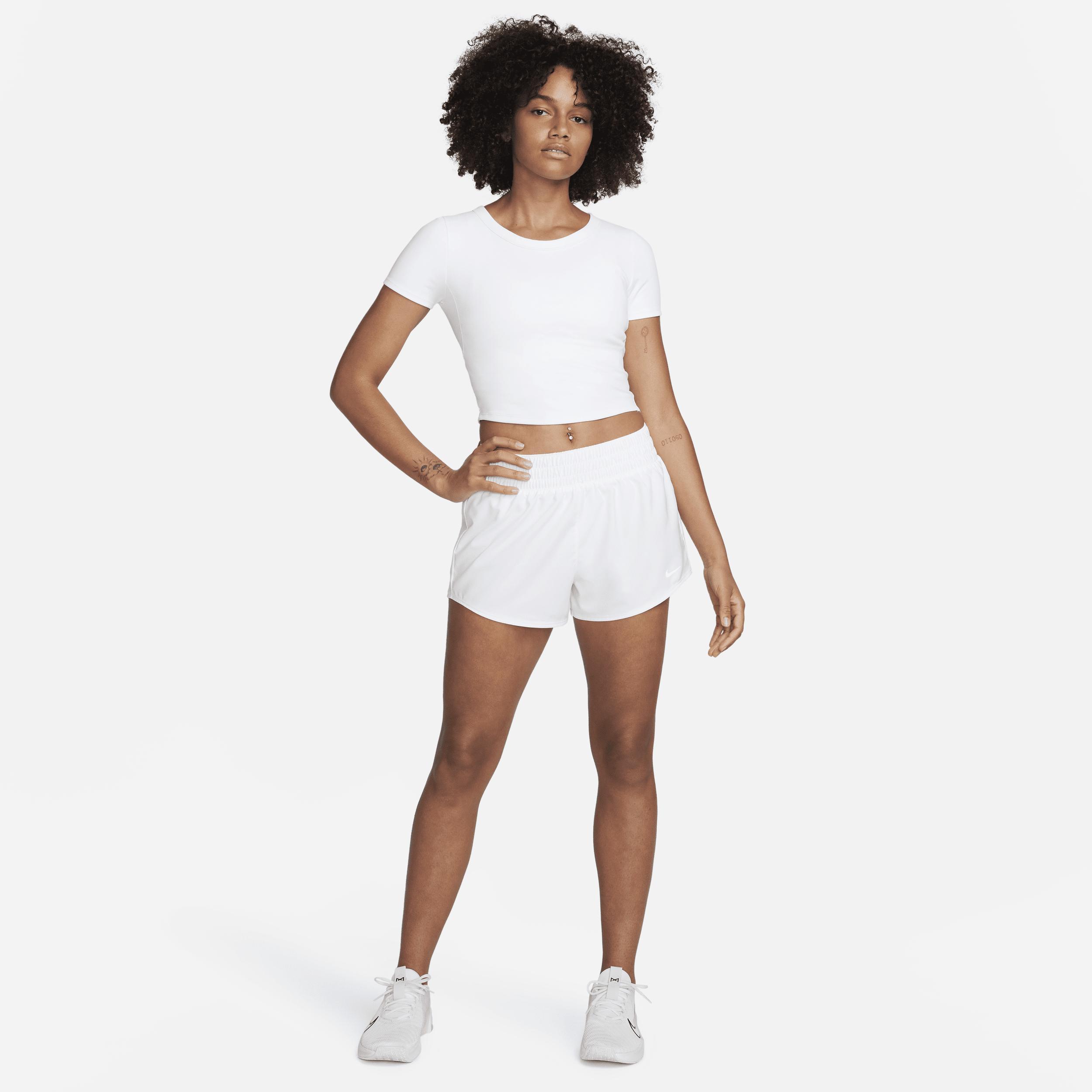 Nike One Fitted Women's Dri-FIT Short-Sleeve Cropped Top Product Image