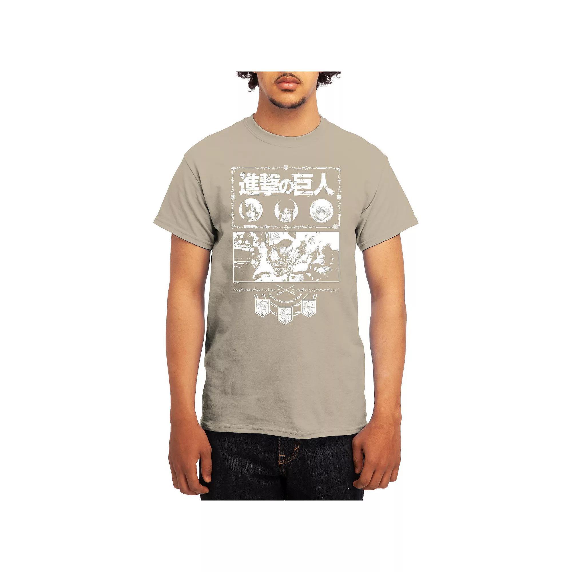 Men's Attack on Titan Ornate Collage Graphic Tee, Boy's, Size: Small, Red Product Image