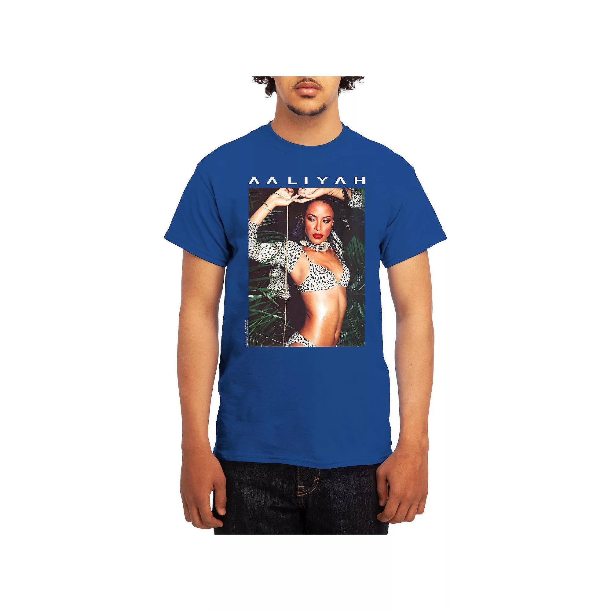 Men's Aaliyah Animal Print Modern Tee, Size: Medium, Grey Navy Product Image