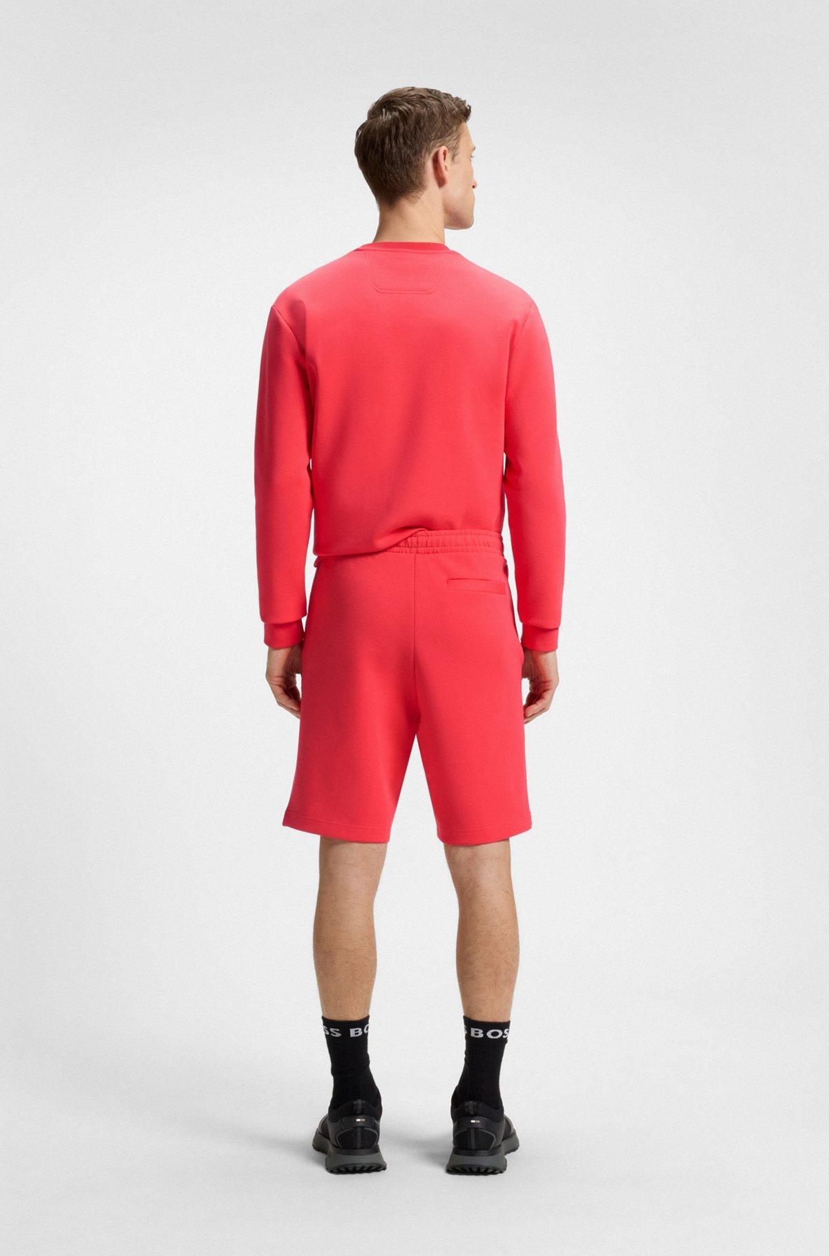 Stretch-cotton regular-fit shorts with sandwich logo Product Image