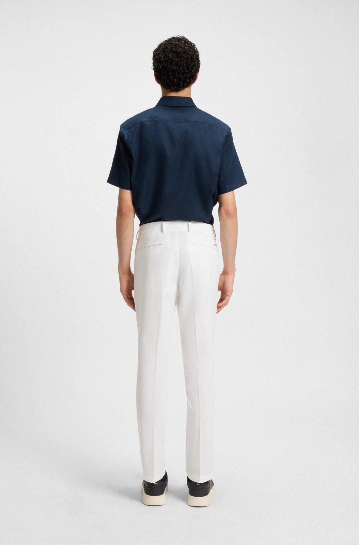 Slim-fit trousers in stretch cotton Product Image