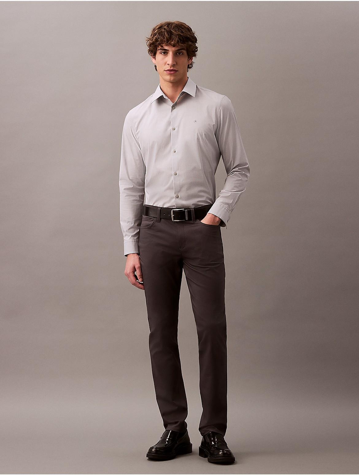 Calvin Klein Men's Slim Move 5-Pocket Pant - Grey - 31W x 32L Product Image