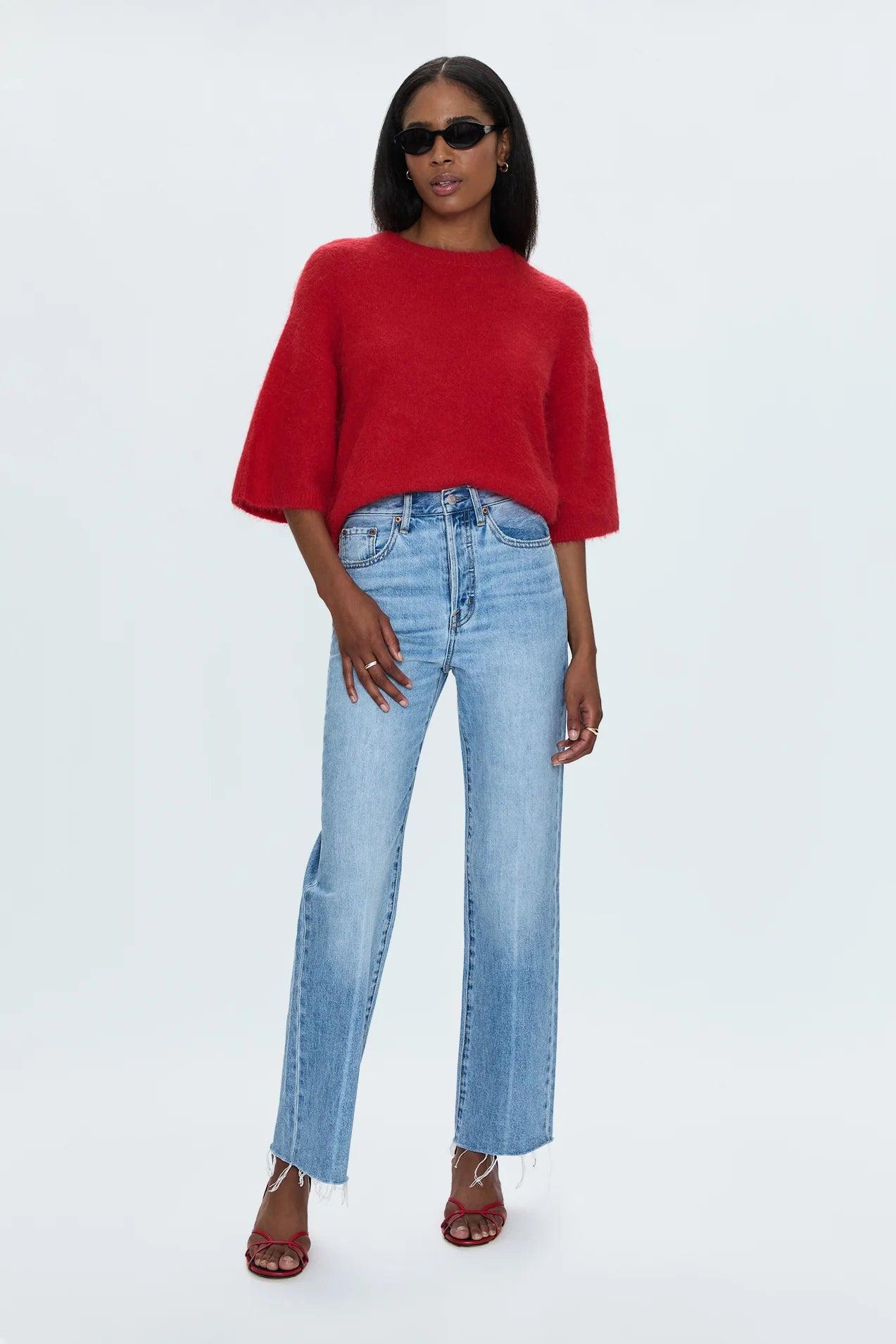 Cassie Super High Rise Straight- Savvy Vintage Product Image