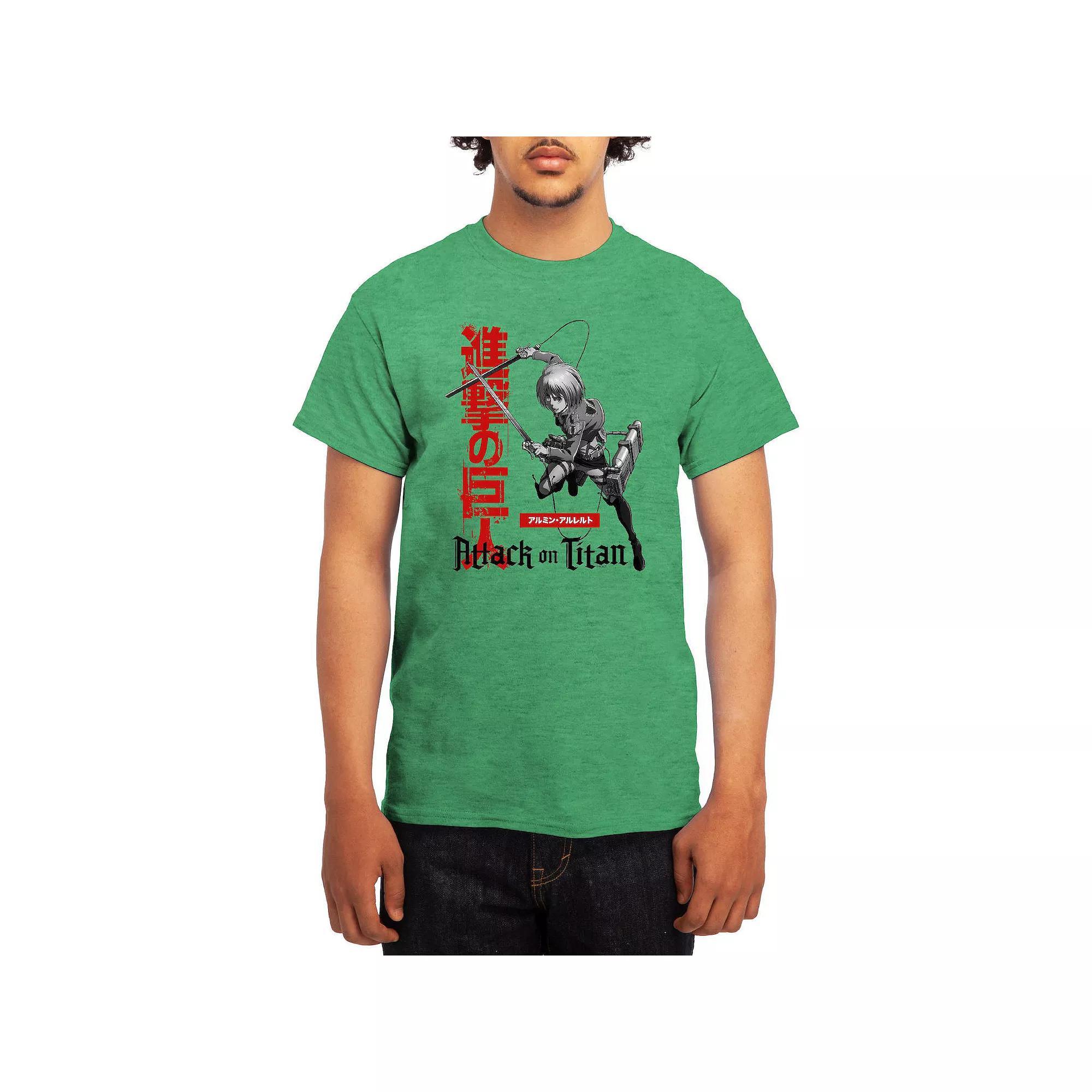 Men's Attack on Titan Ornate Collage Graphic Tee, Boy's, Size: Small, Red Product Image