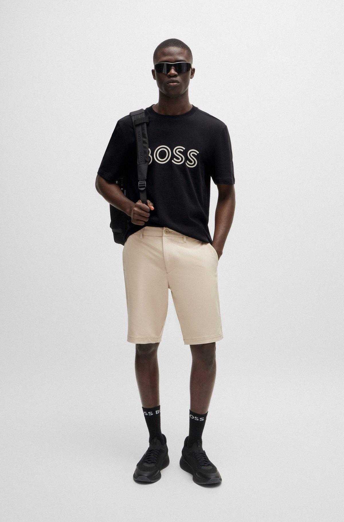 Cotton-jersey regular-fit T-shirt with logo artwork Product Image