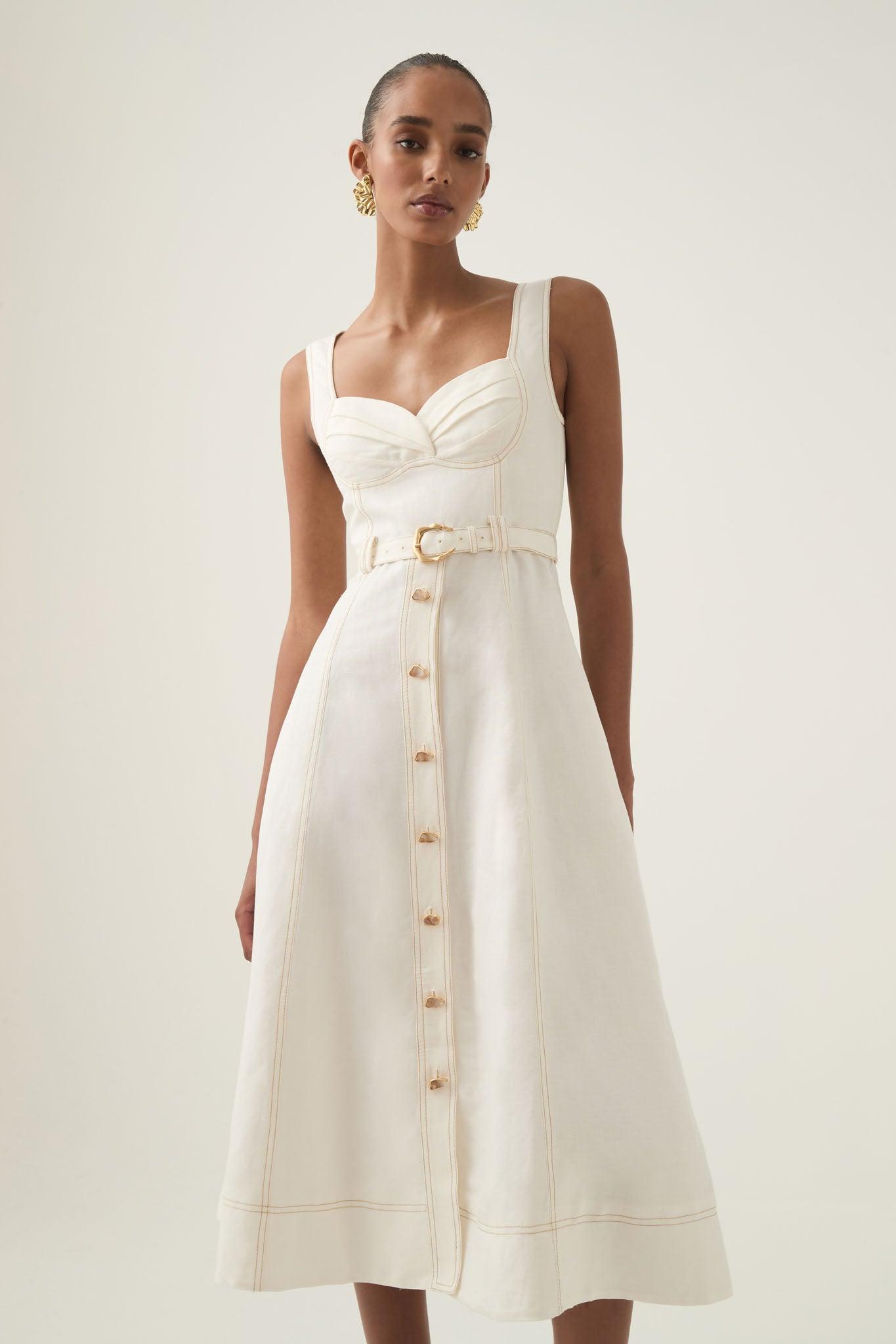 Mariel Trapeze Midi Dress Product Image