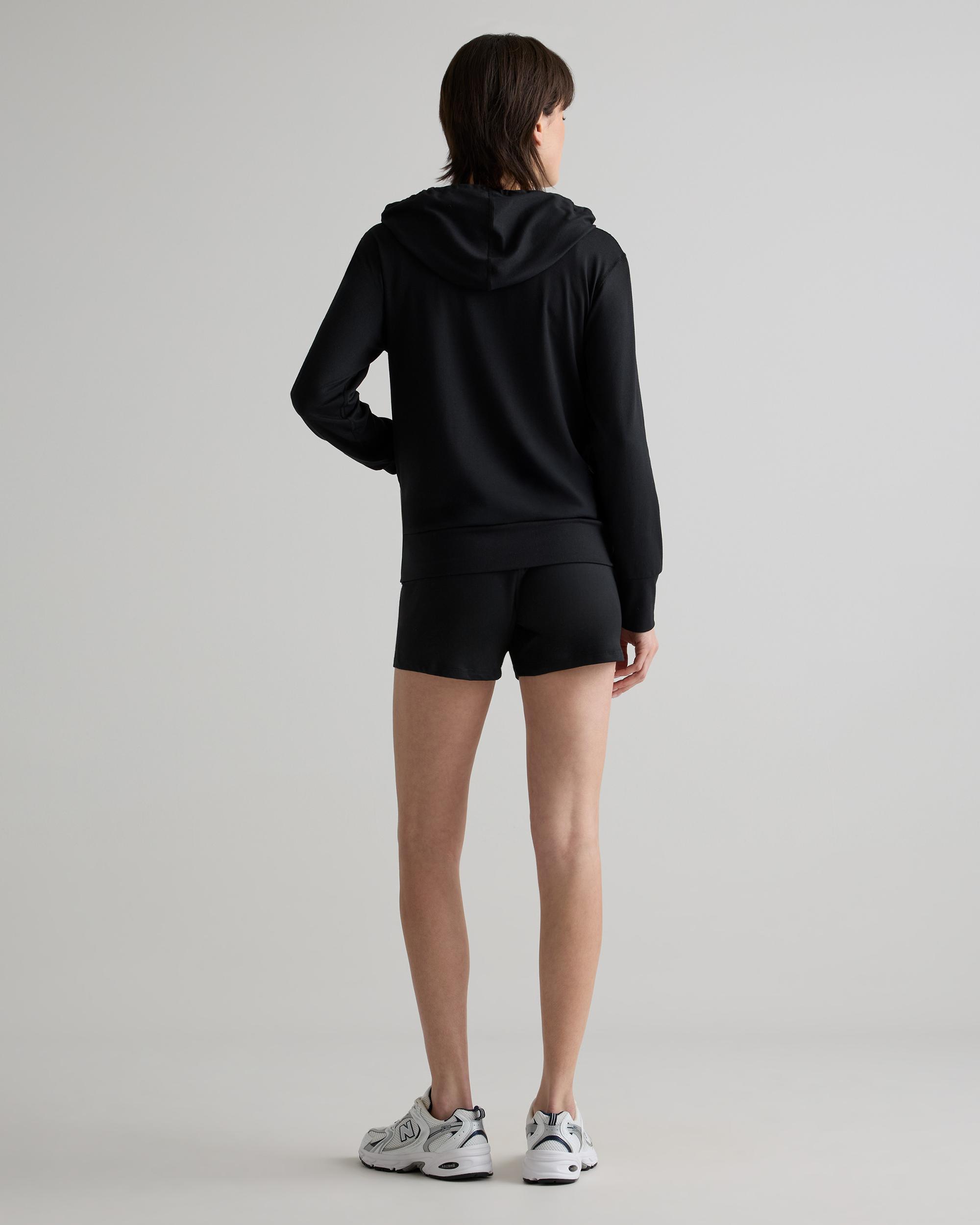 Quince | Women's Super Soft Performance Full Zip Hoodie Flowknit Activewear, Size XS, Recycled Polyester Product Image