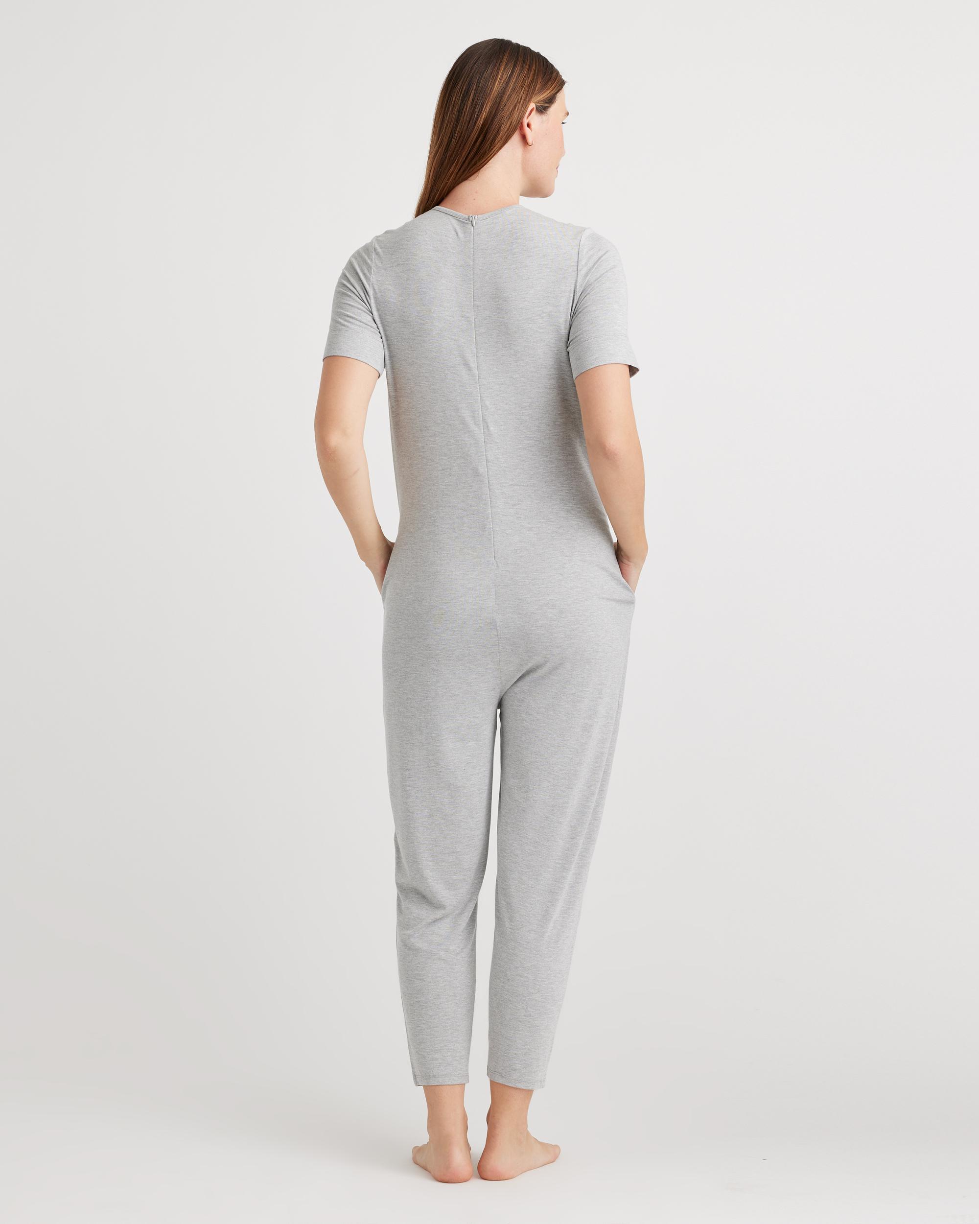 Quince | Women's Bamboo Jersey Maternity Everyday Jumpsuit Product Image