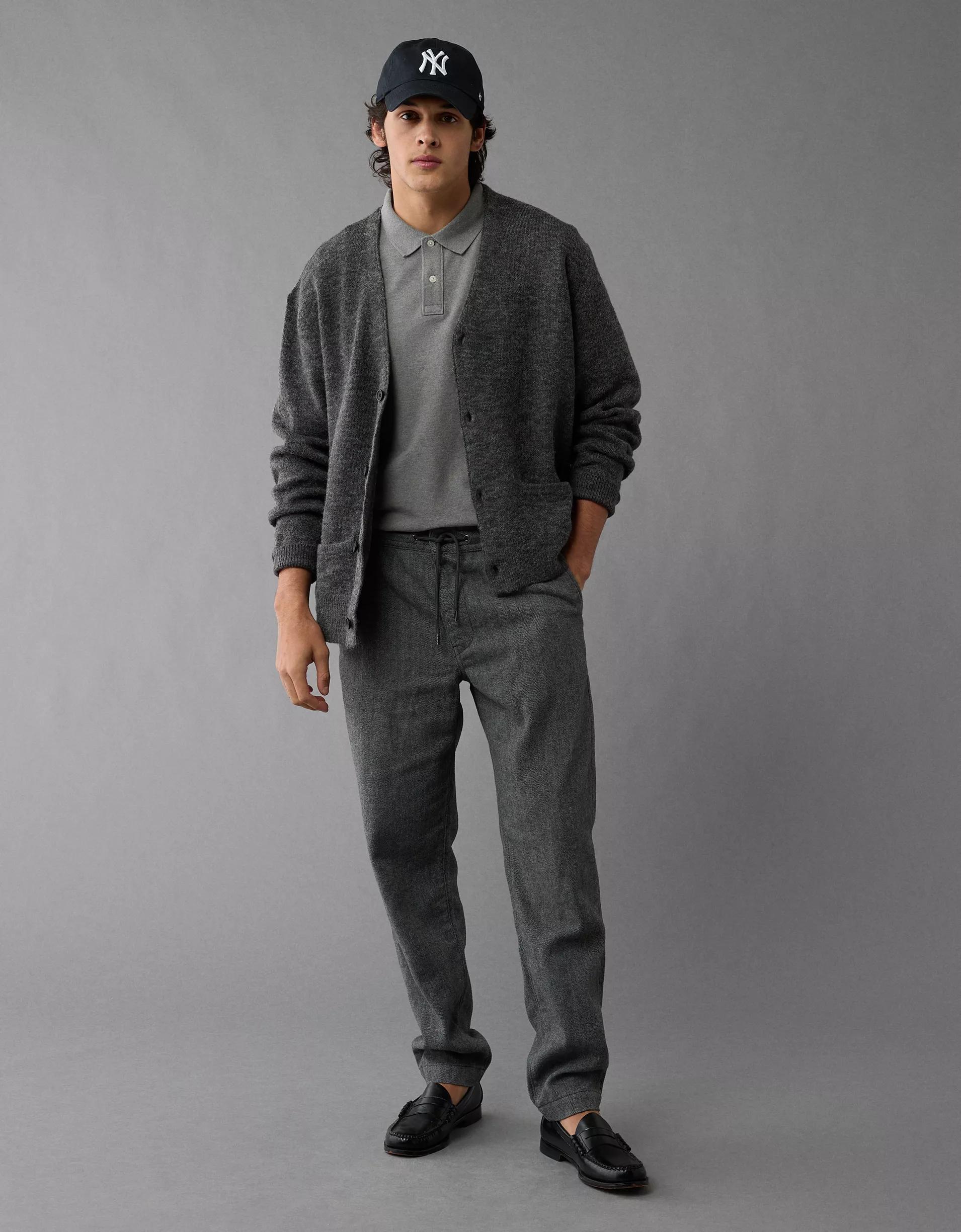 AE Long-Sleeve V-Neck Cardigan Product Image