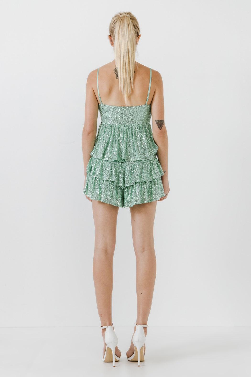 Sequin Ruffle Short Product Image