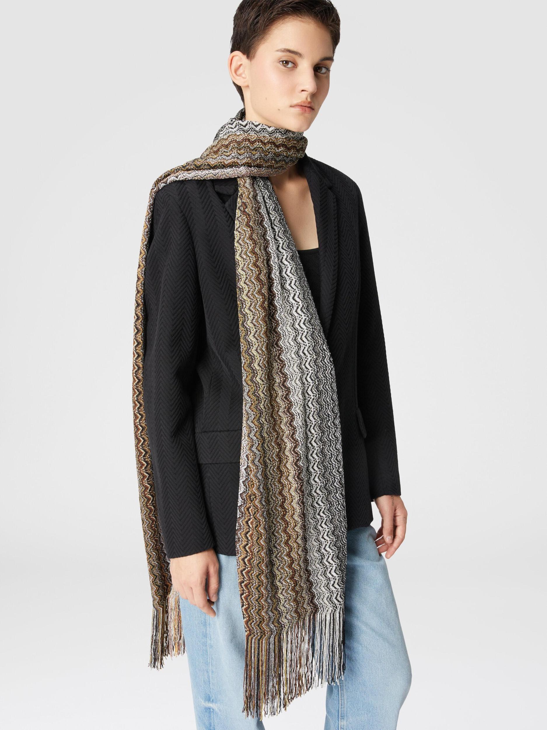 Viscose-blend scarf with fringes Product Image