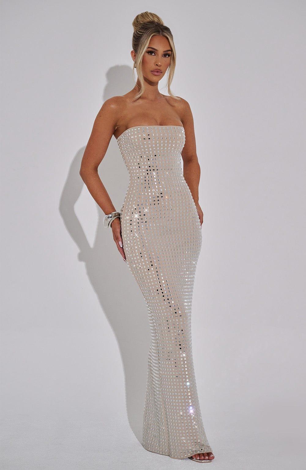 Neriah Maxi Dress - Nude Product Image