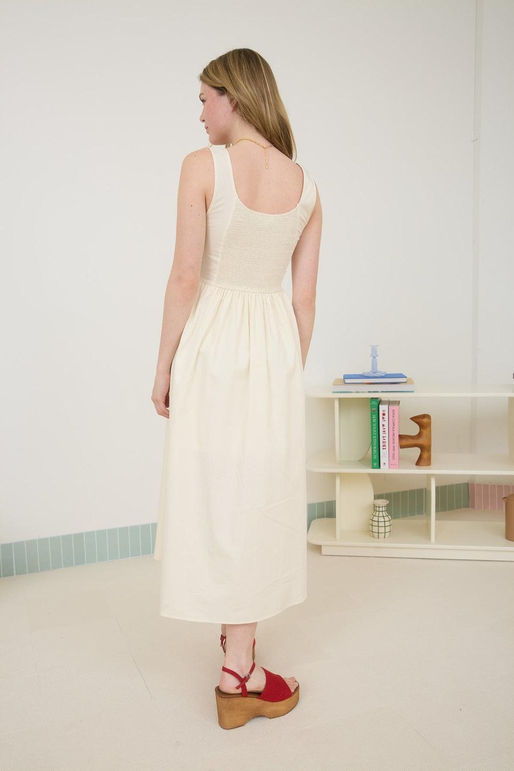 BOW DETAIL MIDI DRESS Product Image