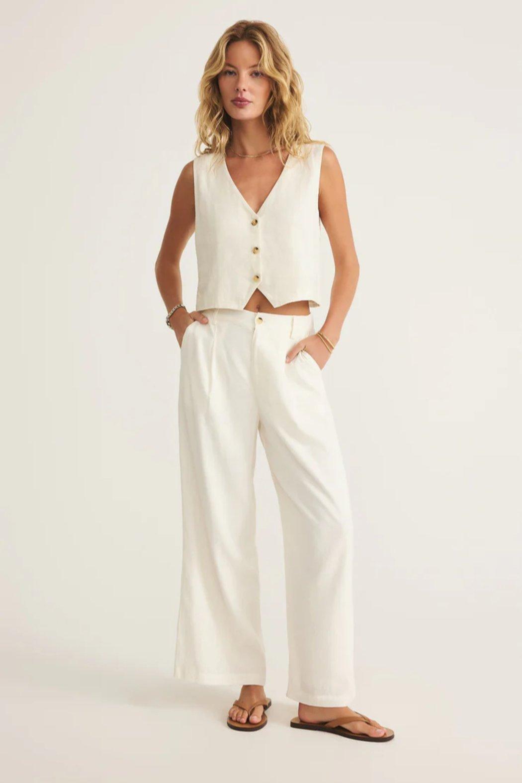 Marta Linen Vest Product Image