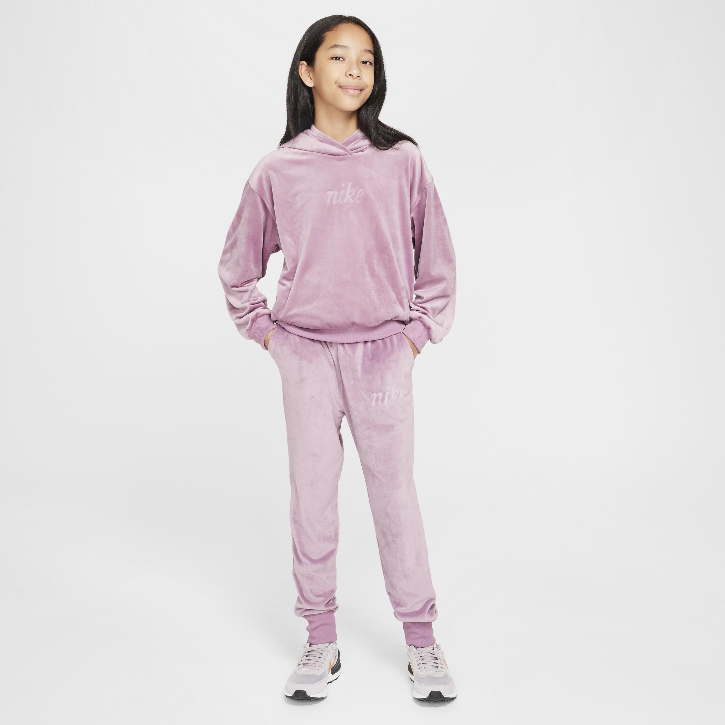 Nike Kids' Sportswear Hoodie in Plum Dust/Platinum Violet at Nordstrom, Size Xs Product Image