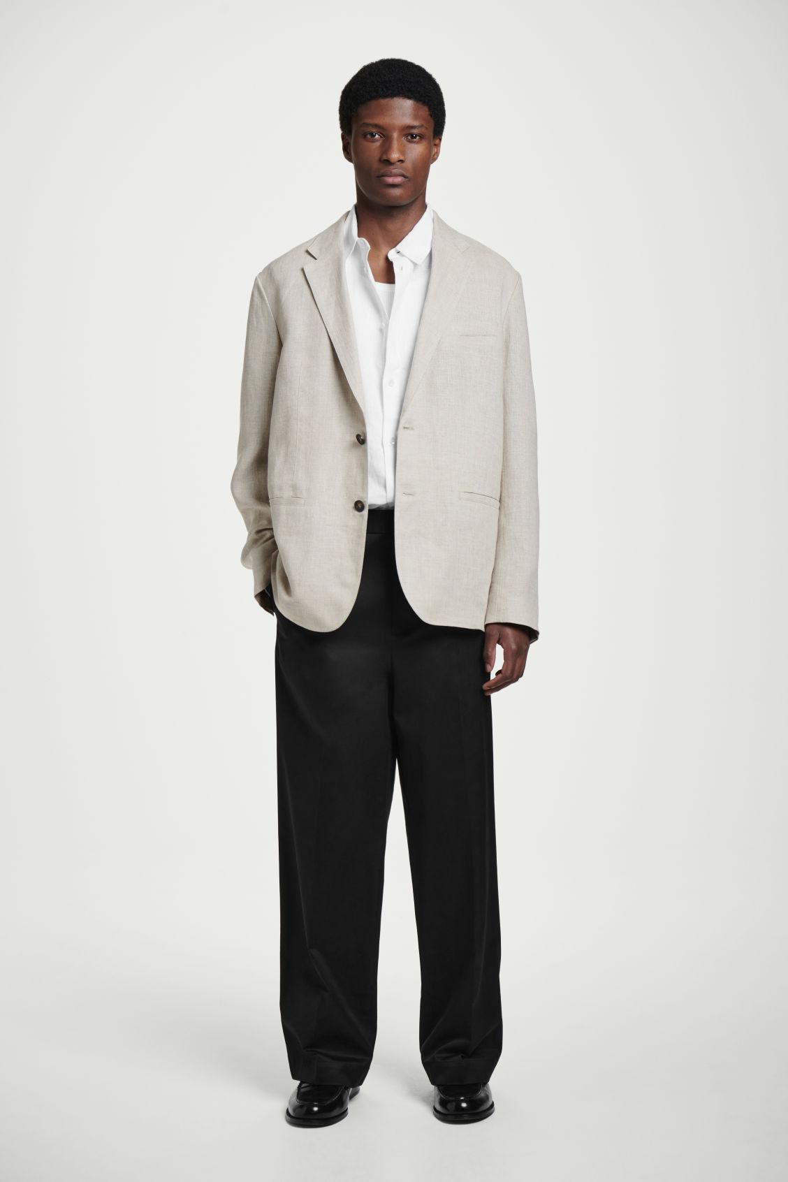 RELAXED LINEN LONG-SLEEVED SHIRT Product Image