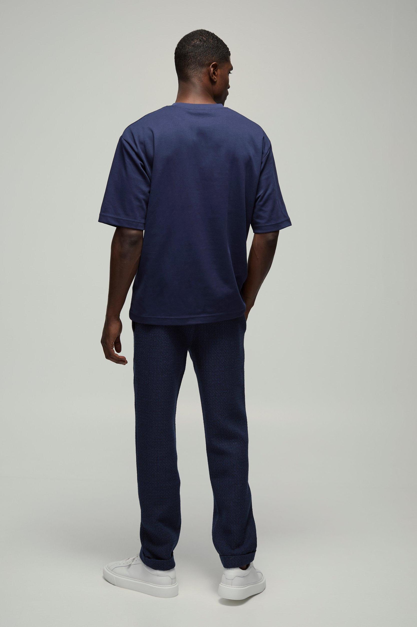 Elasticated Tapered Pintuck Cuffed Hem Pants | boohooMAN USA Product Image