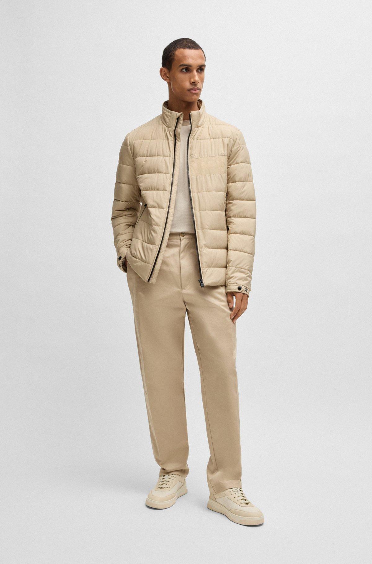 Water-repellent regular-fit jacket with logo detail Product Image