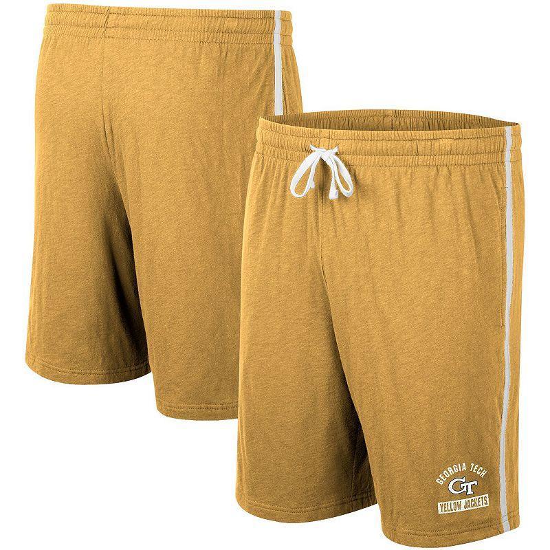 Men's Colosseum Gold Georgia Tech Yellow Jackets Thunder Slub Shorts, Size: XL Product Image
