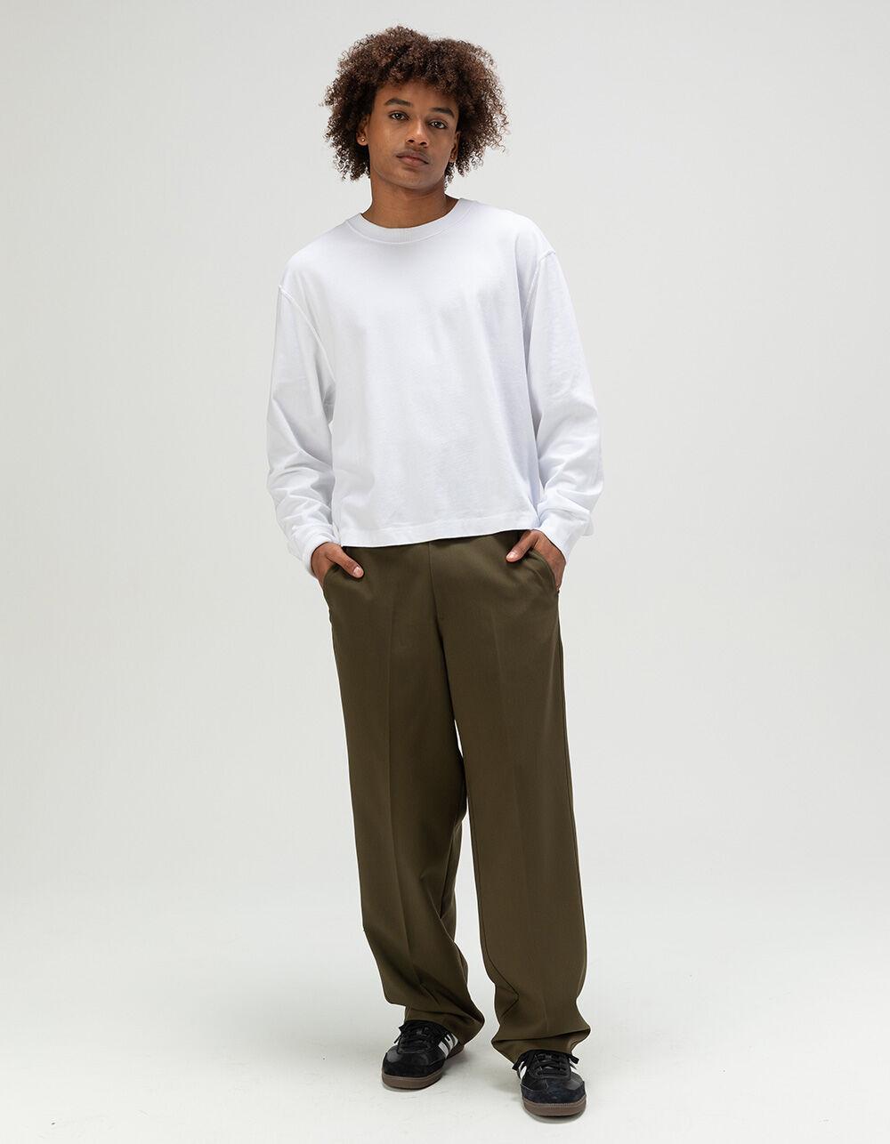 RSQ Mens Baggy Trousers - DARK OLIVE Product Image