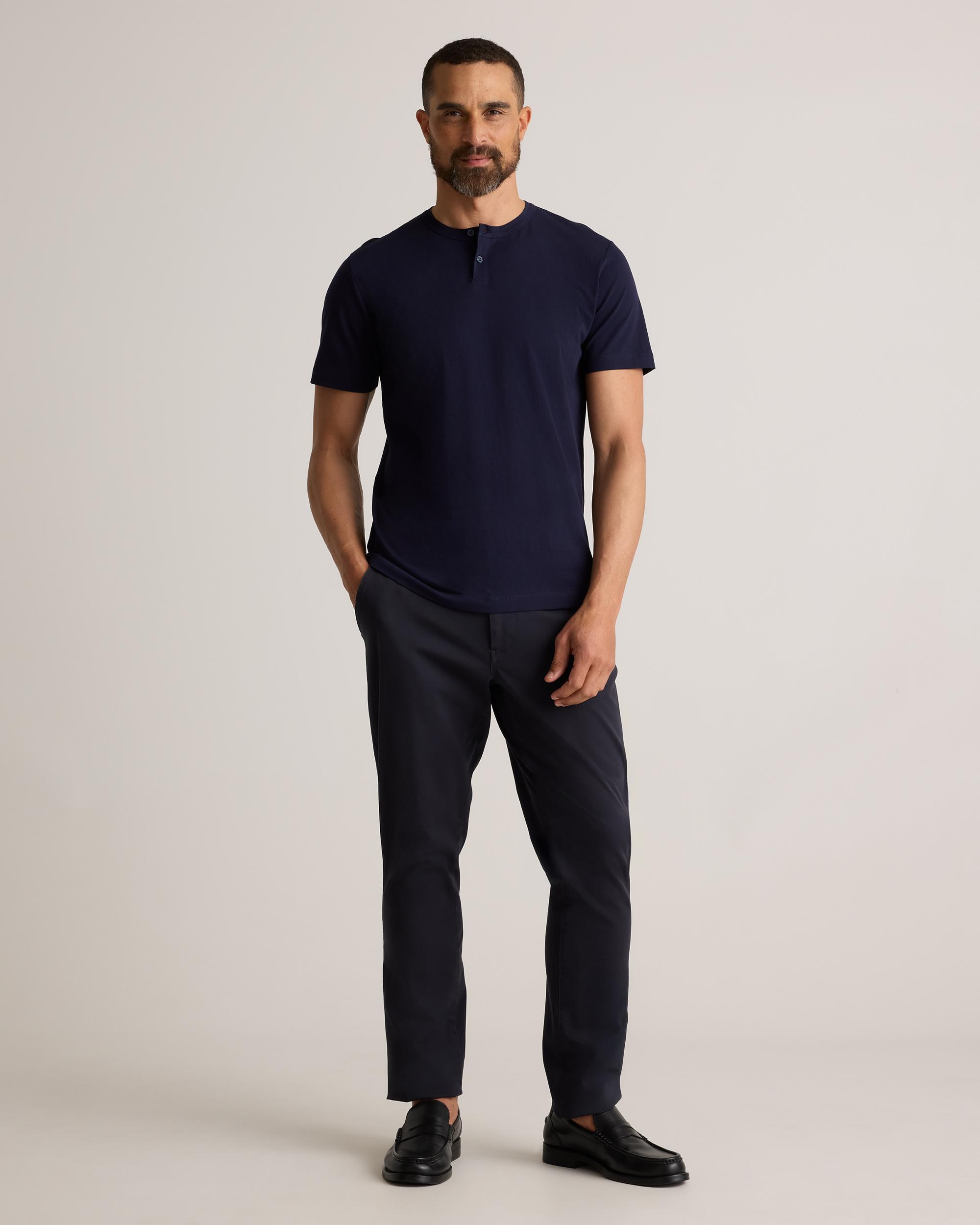 Quince | Men's 100% Pima Cotton Luxe Touch Henley Organic Cotton Product Image