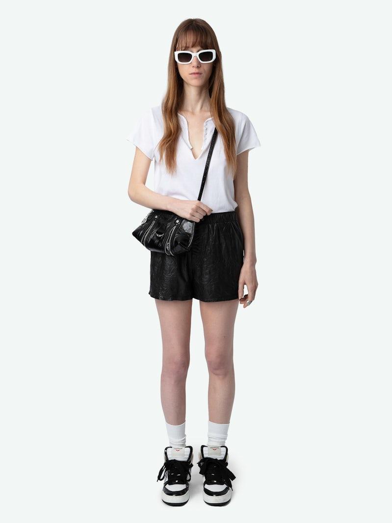 Tuni Diamante Wings Henley T-shirt Product Image