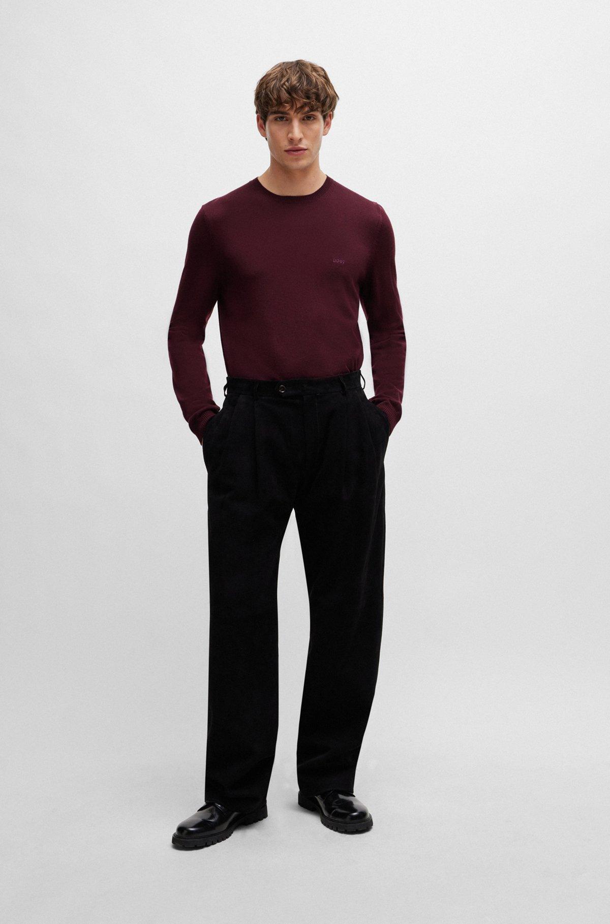 Regular-fit sweater in extra-fine merino Product Image