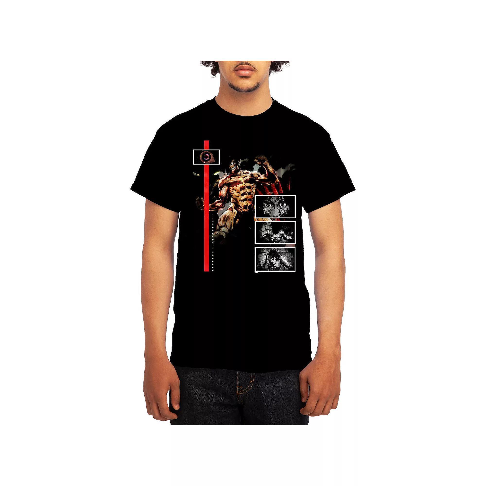Men's Attack on Titan Standing on Titan Tee, Boy's, Size: Small, Black Product Image