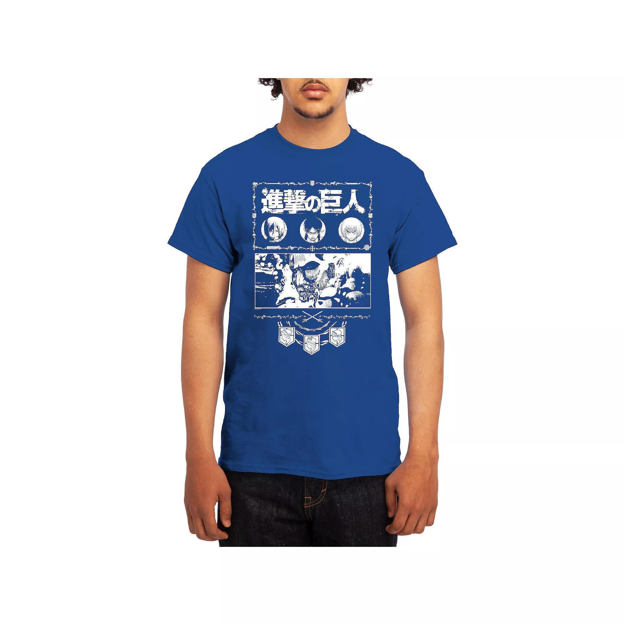 Men's Attack on Titan Ornate Collage Graphic Tee, Boy's, Size: Small, Red Product Image