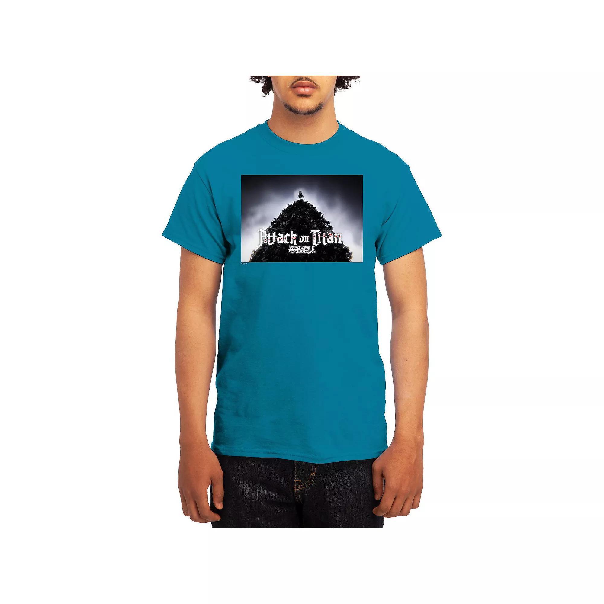 Men's Attack on Titan Athletic Graphic Tee, Size: Small, Red Product Image