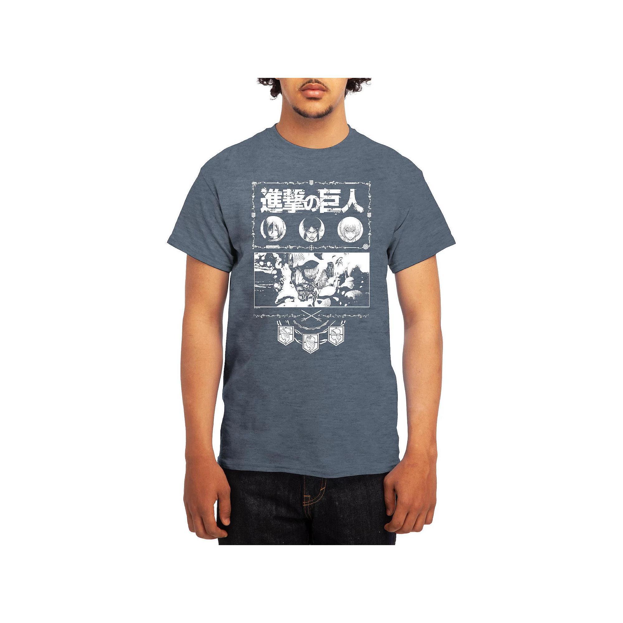 Men's Attack on Titan Ornate Collage Graphic Tee, Boy's, Size: Small, Red Product Image