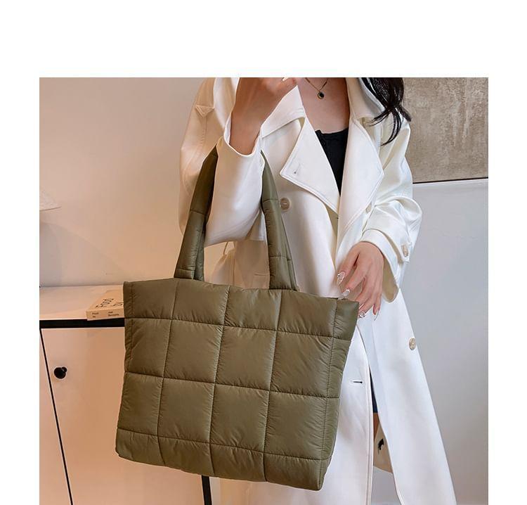 Quilted Tote Bag Product Image